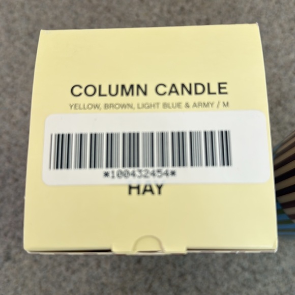 Candle Hay Yellow Brown Light Blue & Army Medium - Picture 2 of 7